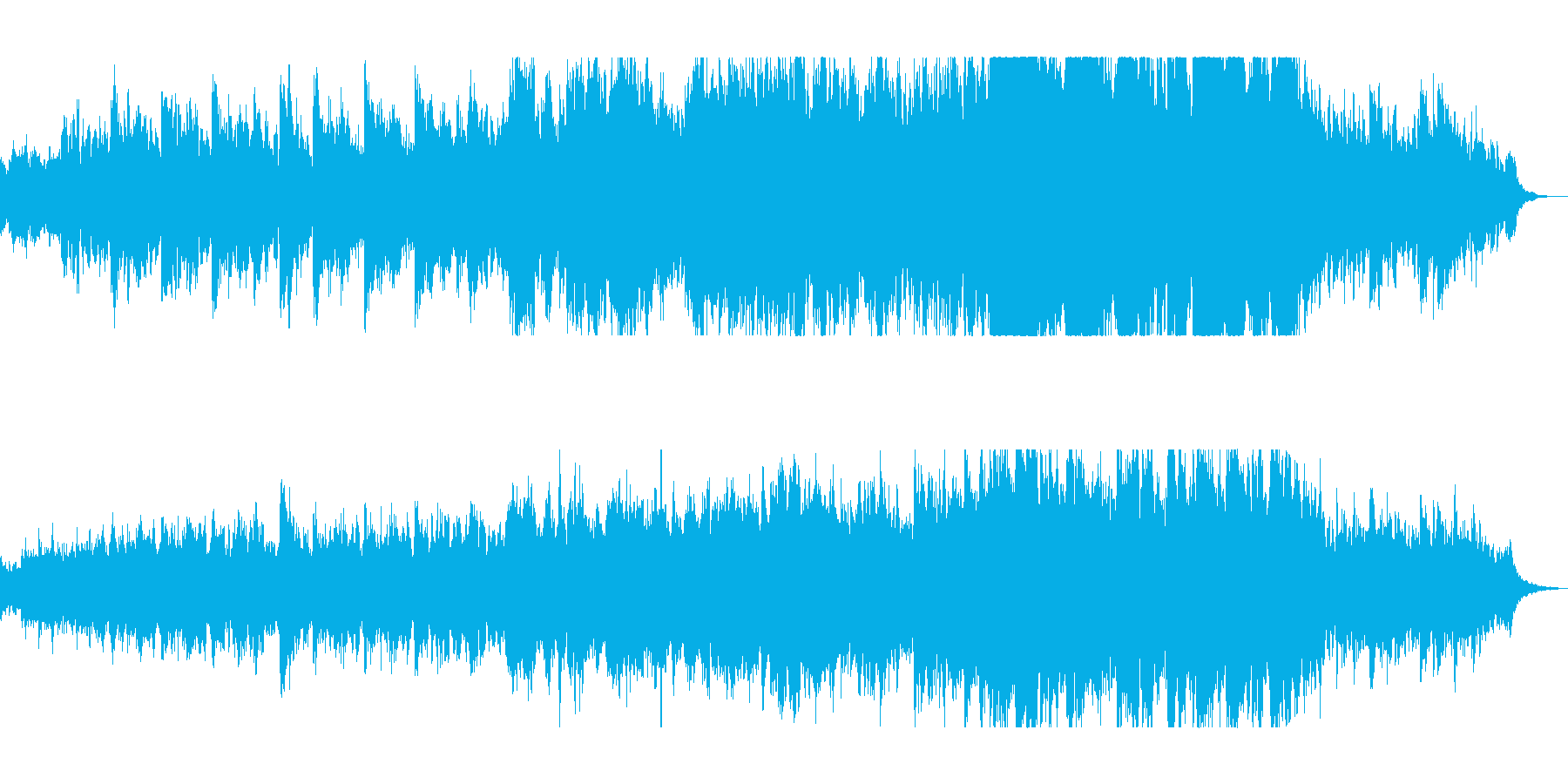 ハープの透明感のある音色が特徴のバラードの再生済みの波形