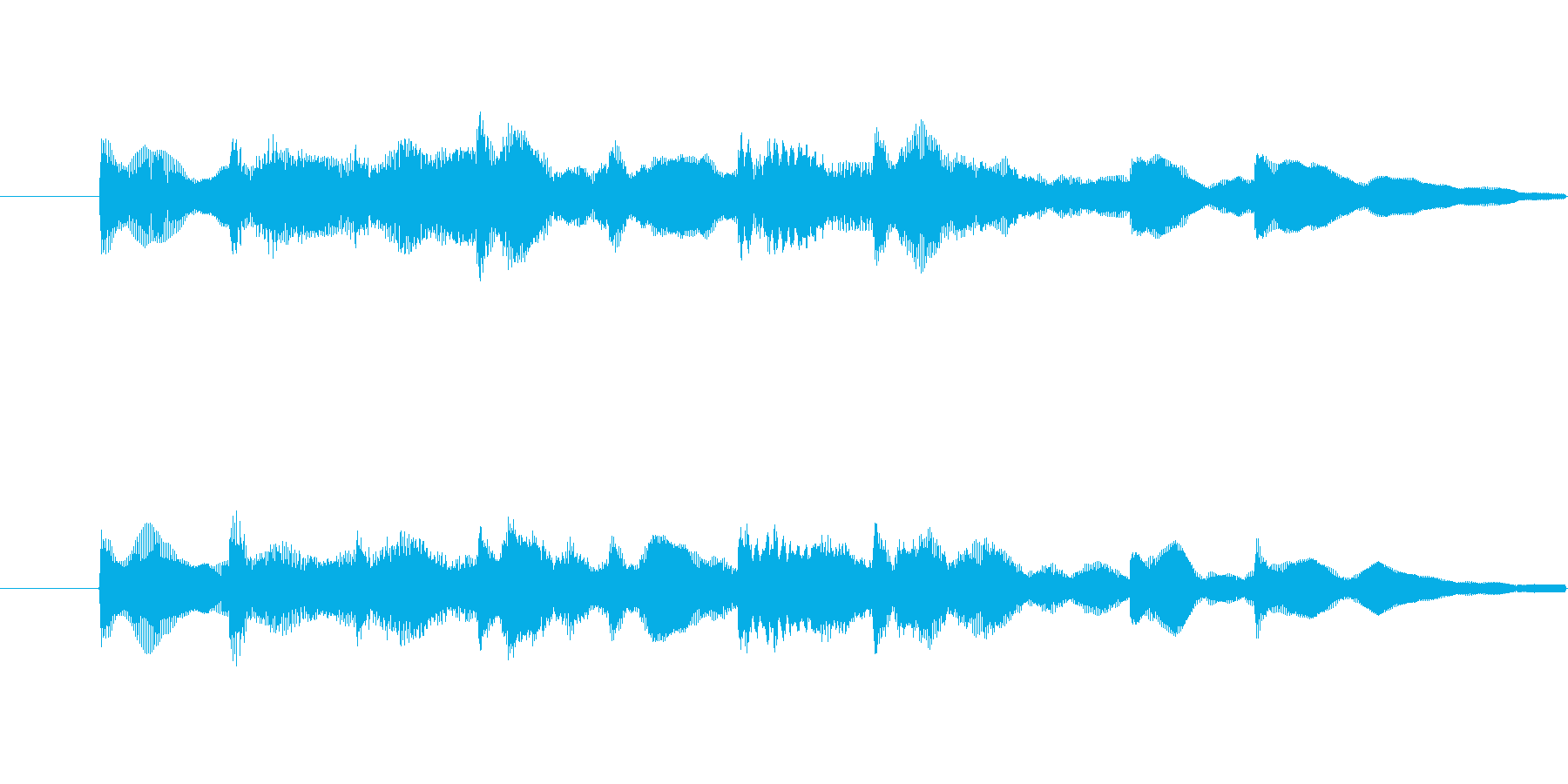 ・単音でシンプルなサウンドロゴです。・…の再生済みの波形