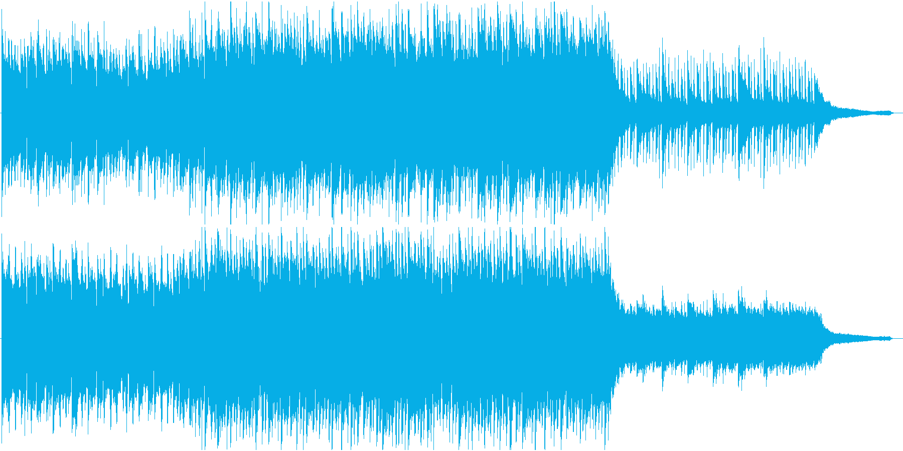 ポジティブなライトロックBGMの再生済みの波形