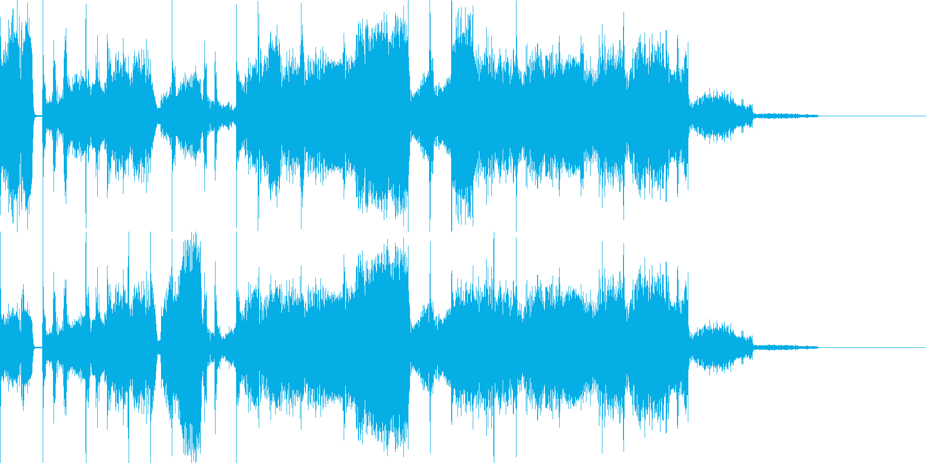 ゆっくりな電子音で幻想的な曲です。の再生済みの波形