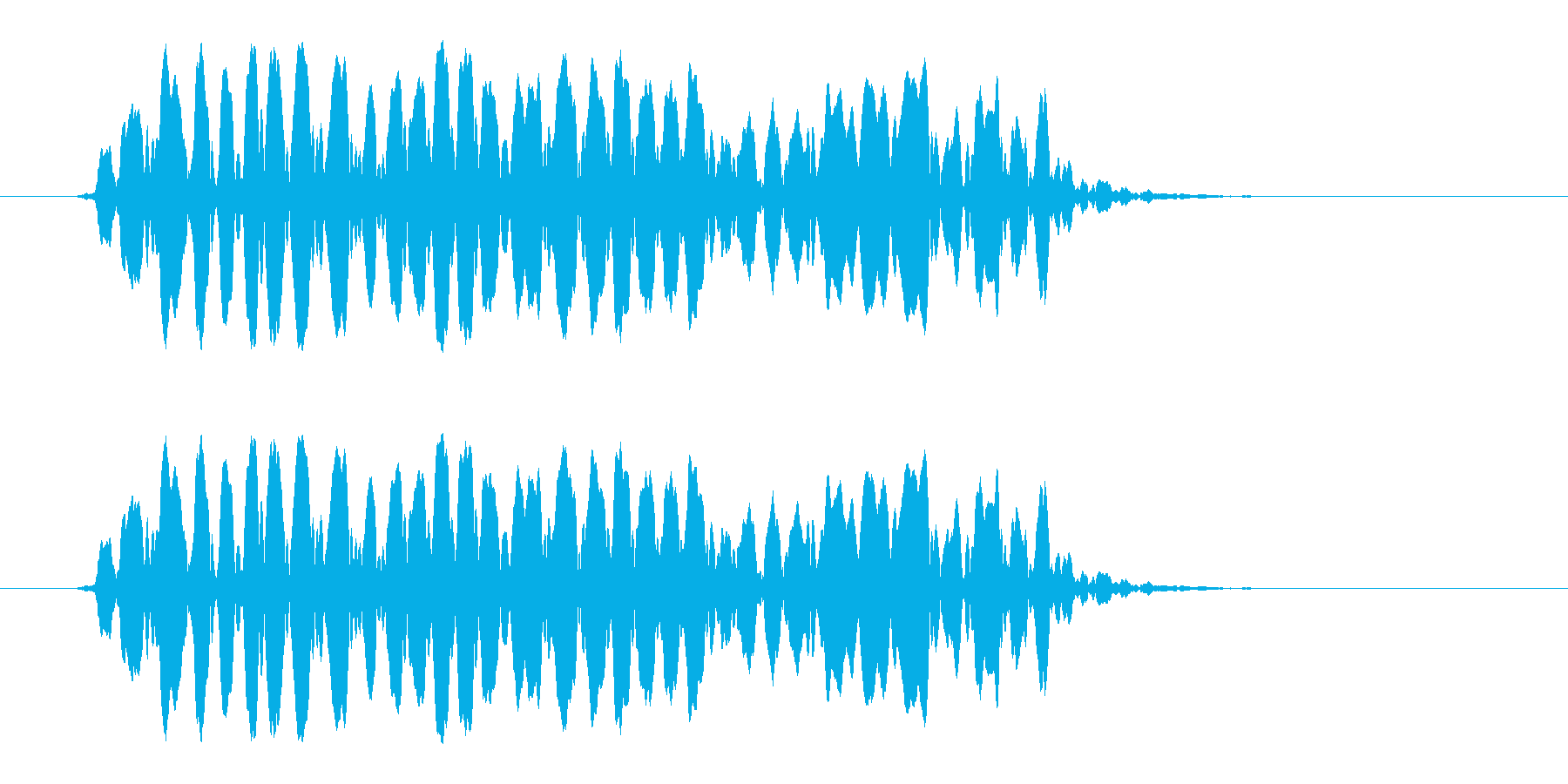 ホイッスルの音_07(ピーッ!)の再生済みの波形