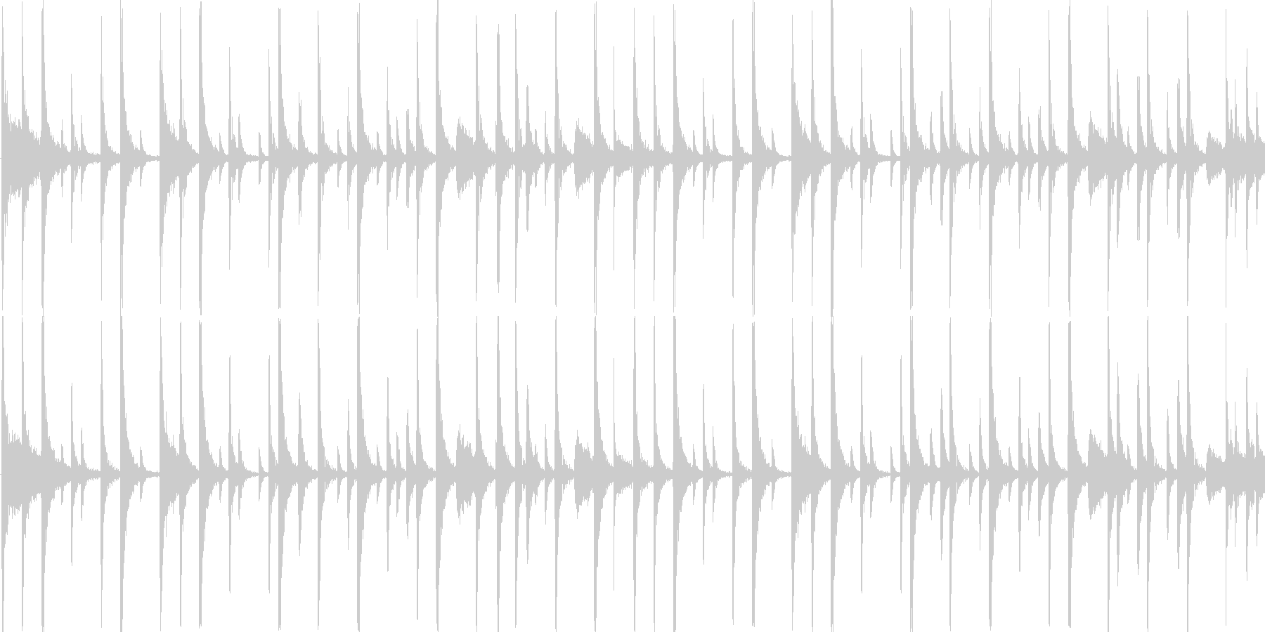 ロックのドラムをイメージした楽曲です。の未再生の波形