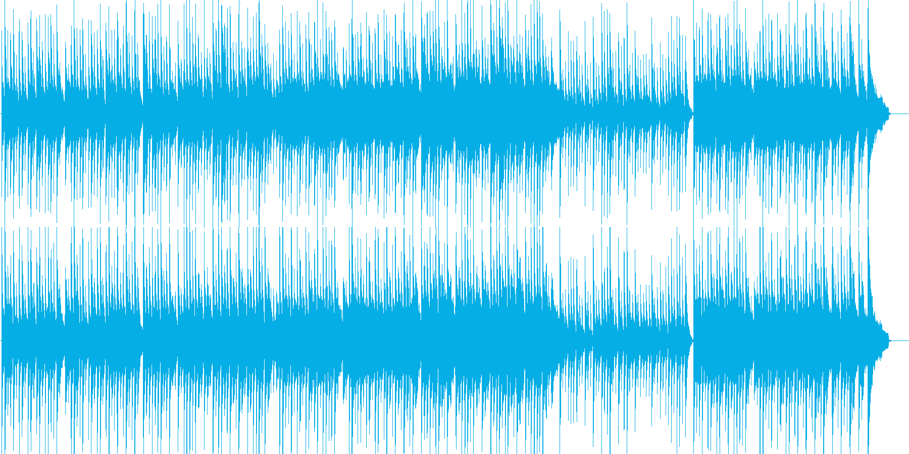 リゾートで過ごすゆったりとしたBGMの再生済みの波形