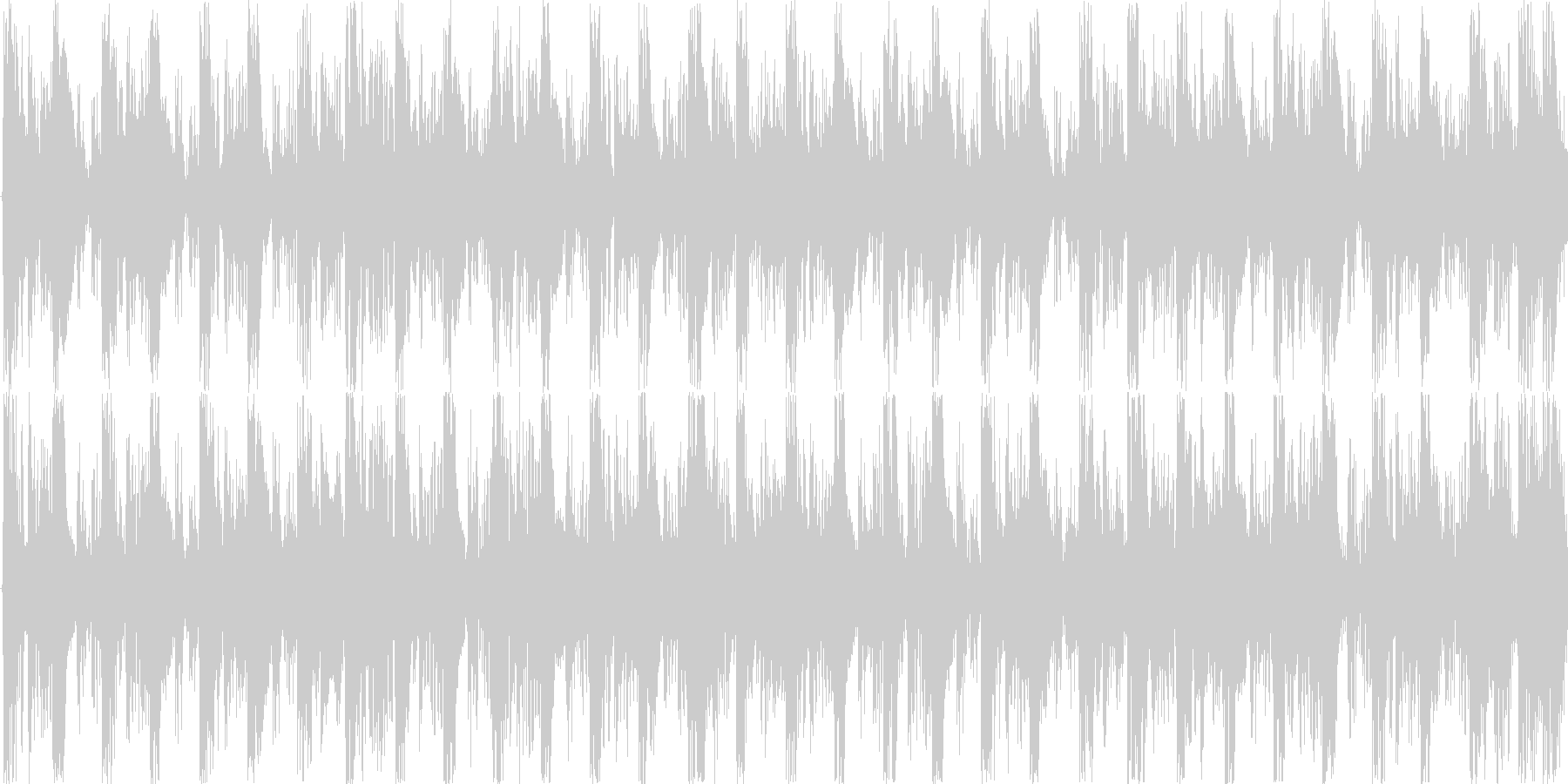 ハウスのリズムを基本にした楽曲です。の未再生の波形