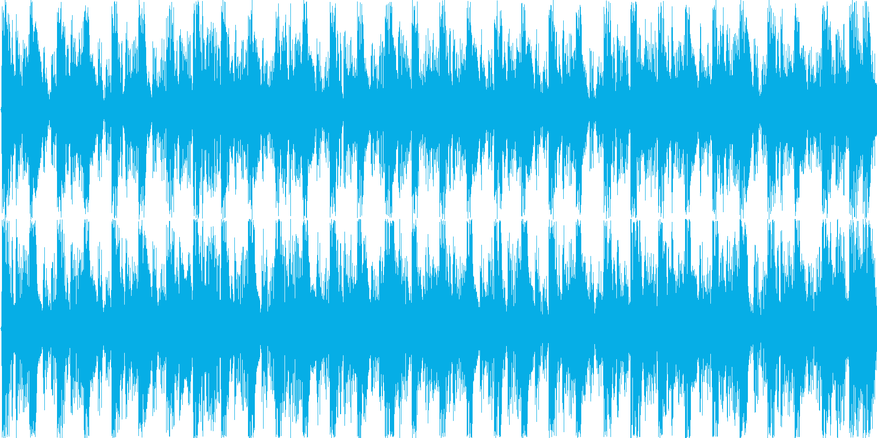 ハウスのリズムを基本にした楽曲です。の再生済みの波形