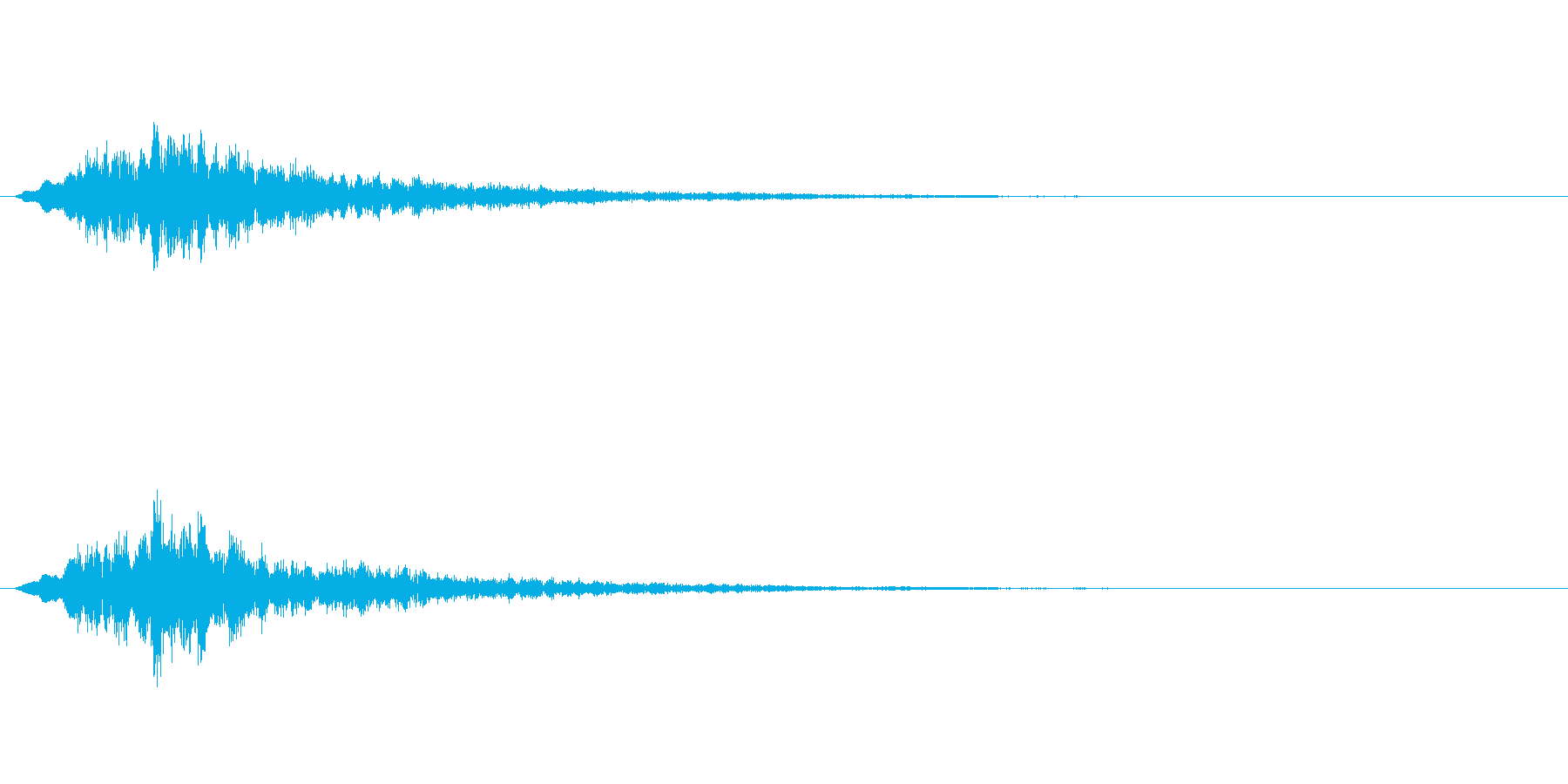 宇宙的な感じや機械的な音ですの再生済みの波形