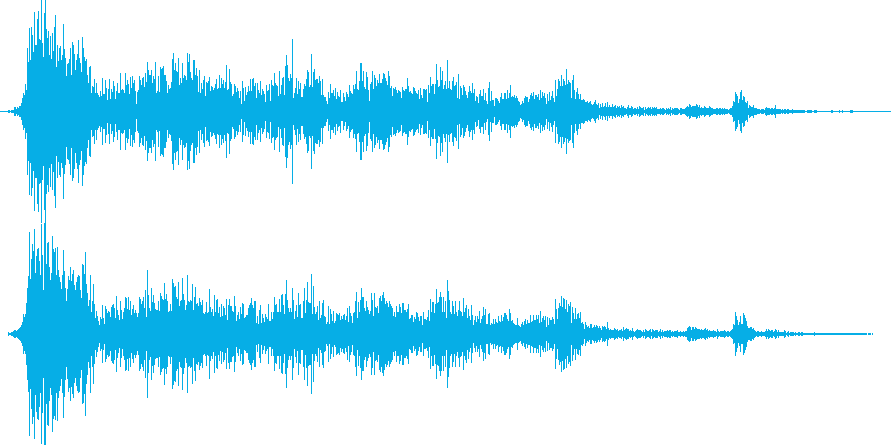 効果音的なワンポイント音です。の再生済みの波形