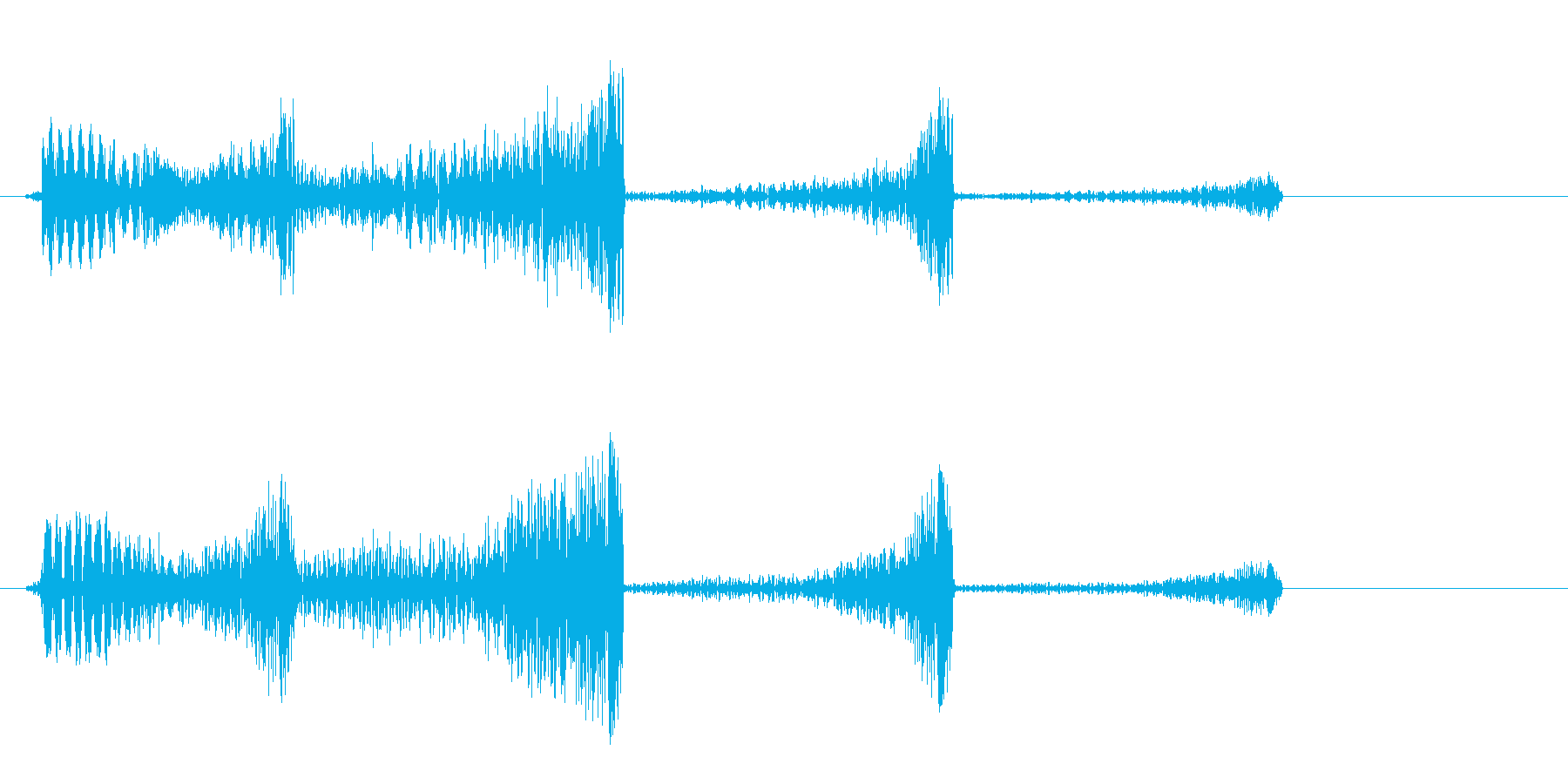シューーン (SF系の発射音)の再生済みの波形