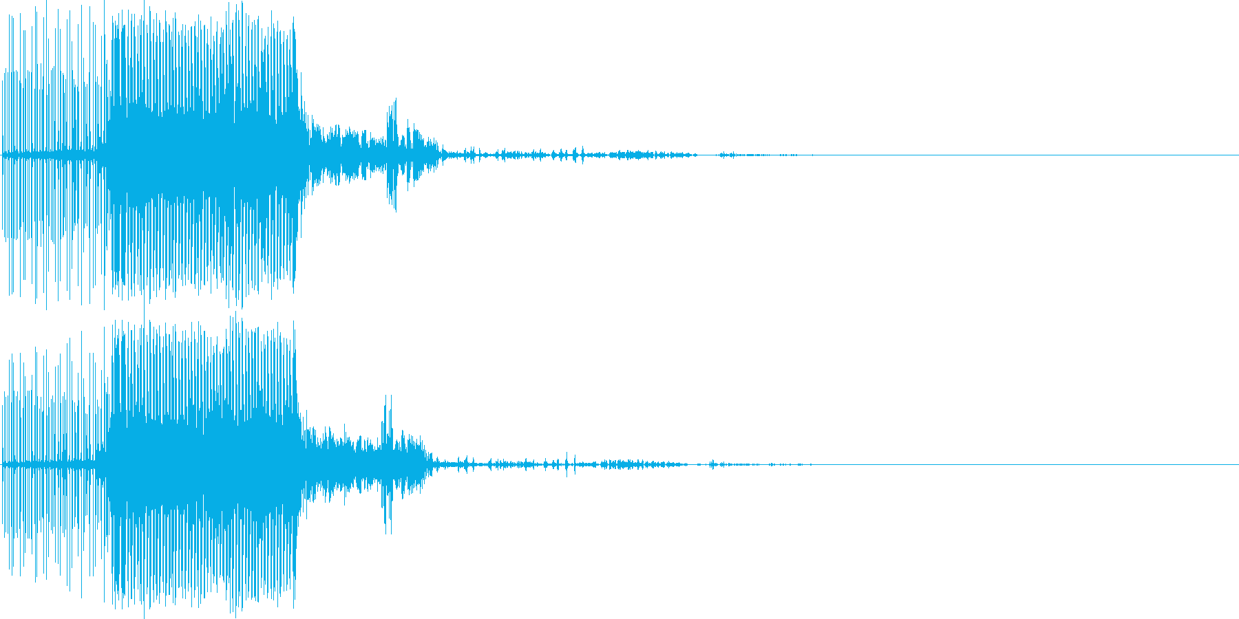 電気の音(雷の魔法・電撃)の再生済みの波形