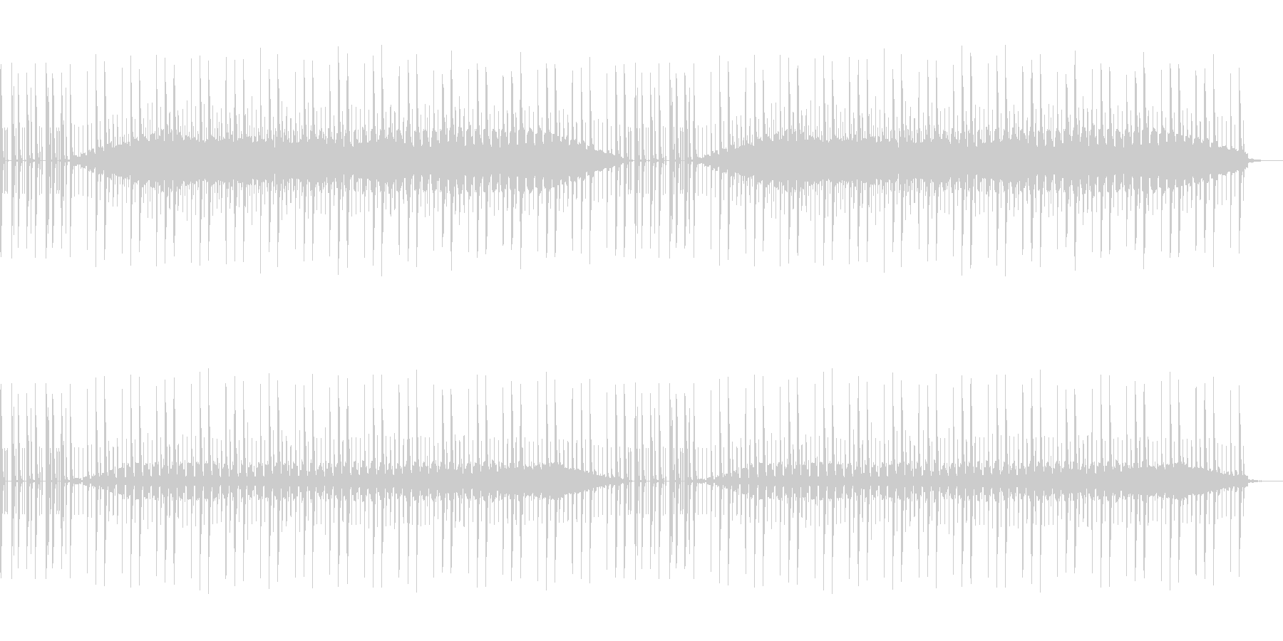ニュースなどに使えるドラム主体のBGMの未再生の波形