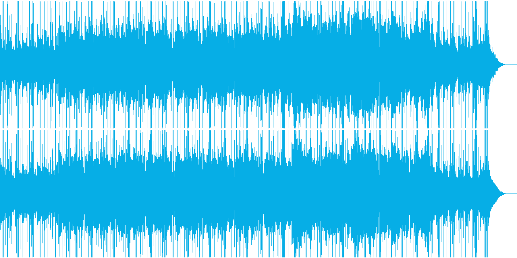 のどかな風景広がるほのぼのとしたBGMの再生済みの波形