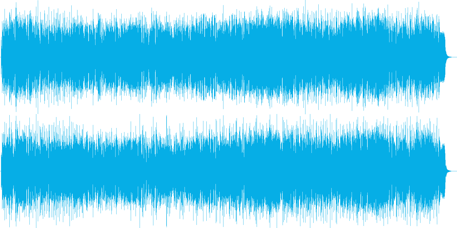 ゆったりリゾート感のあるシンセサウンドの再生済みの波形