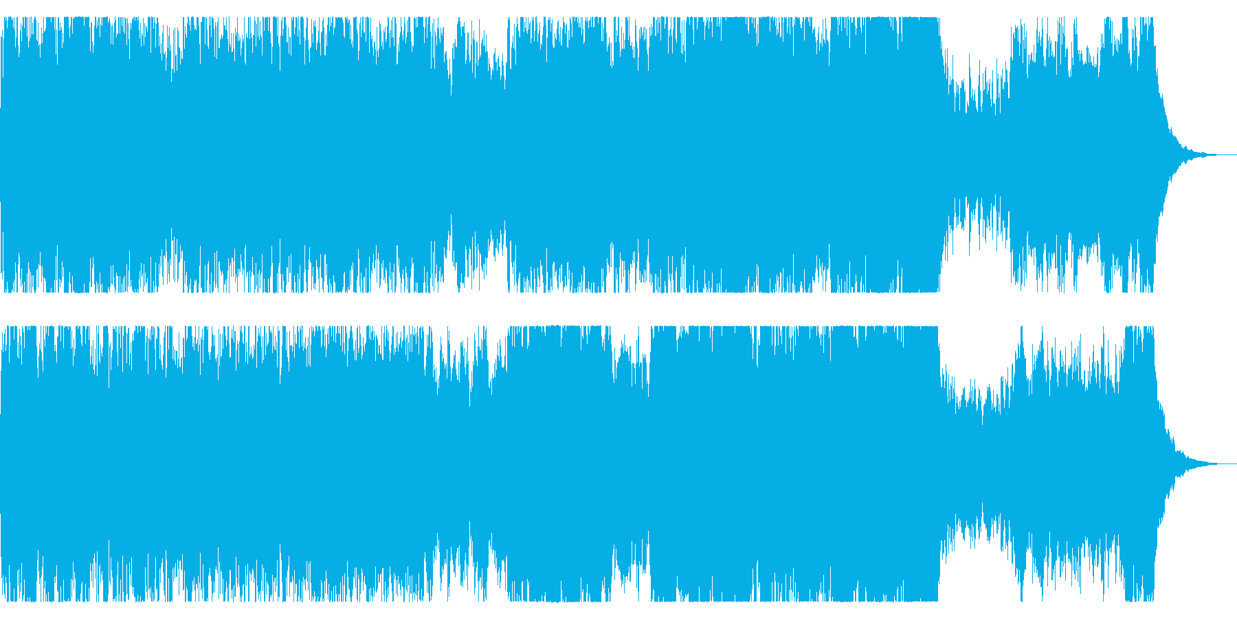 ファンタジックなオープニングBGMの再生済みの波形
