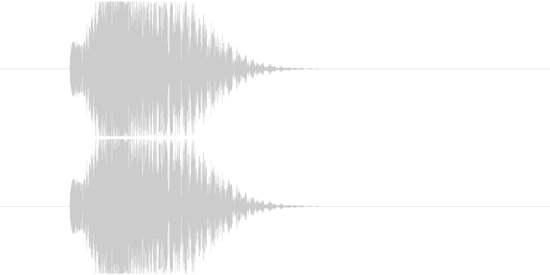 炎を放った時のような効果音_SEの未再生の波形