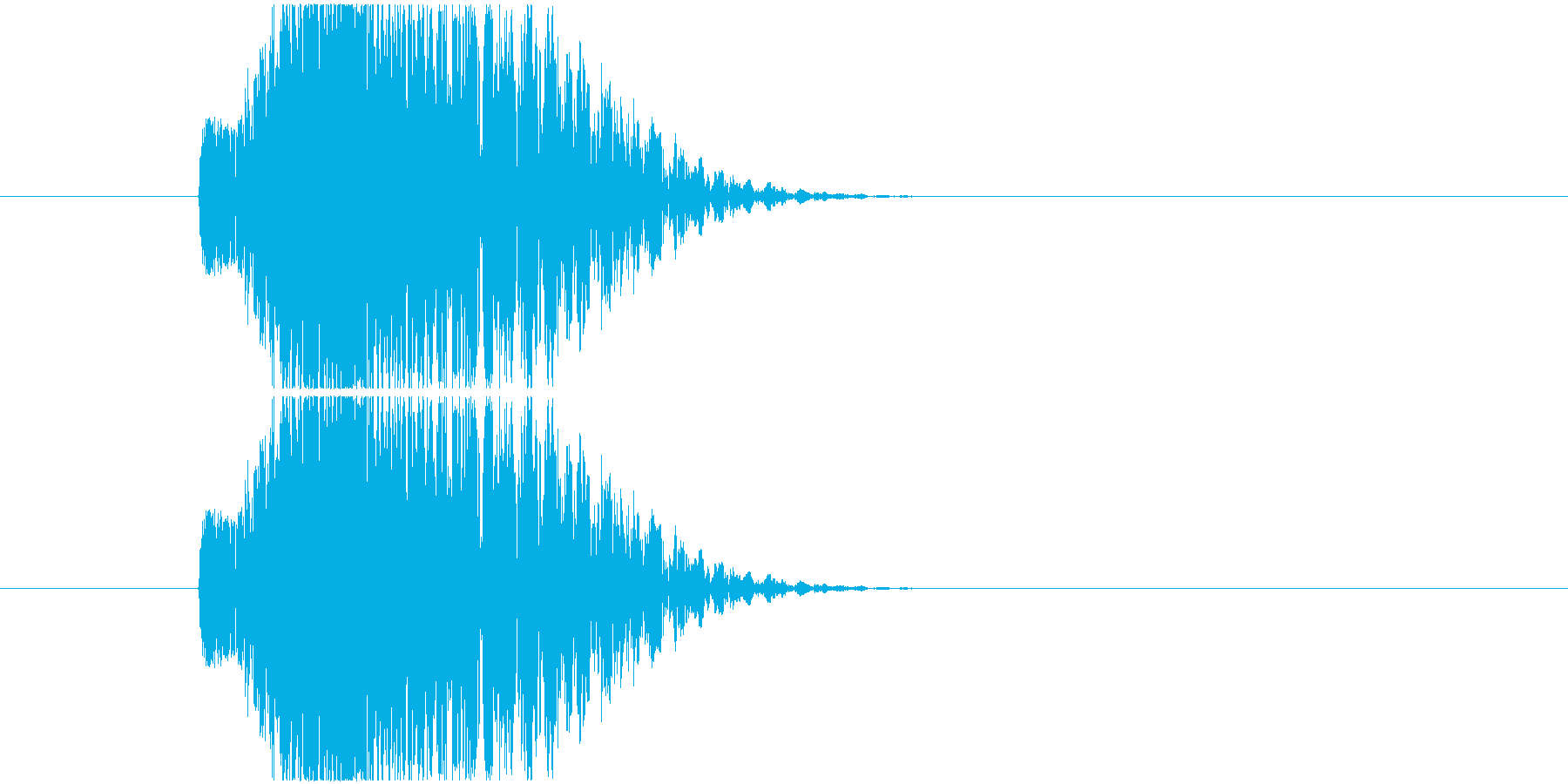 炎を放った時のような効果音_SEの再生済みの波形