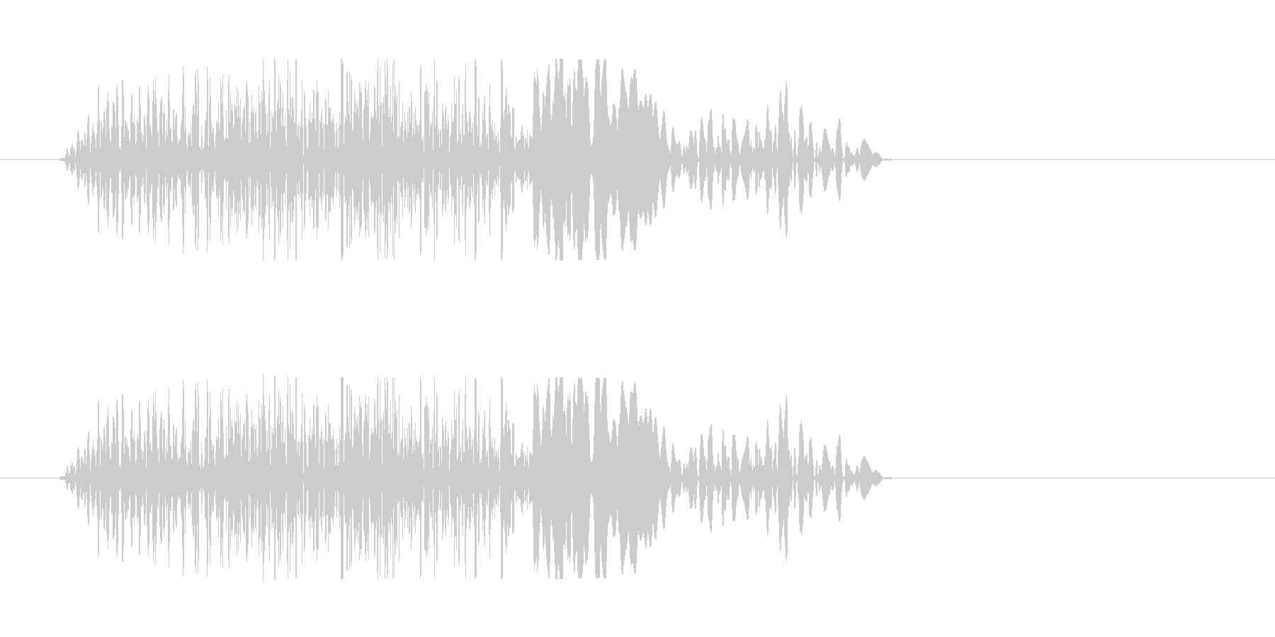 チュン(ビーム音色)の未再生の波形