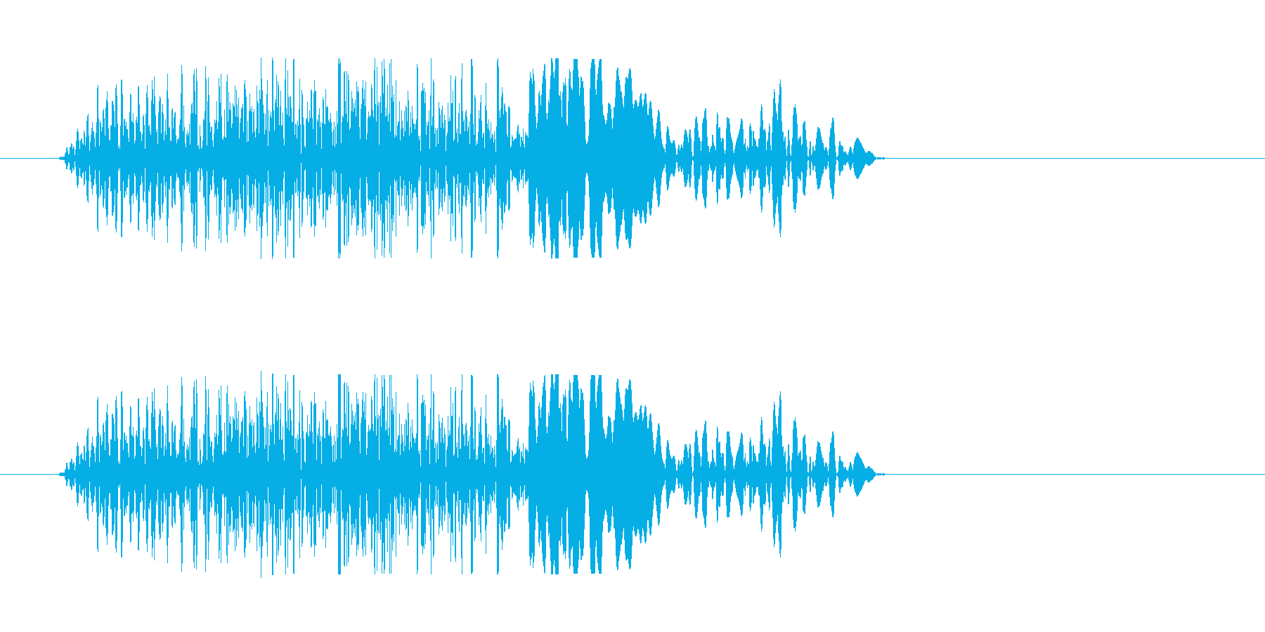 チュン(ビーム音色)の再生済みの波形