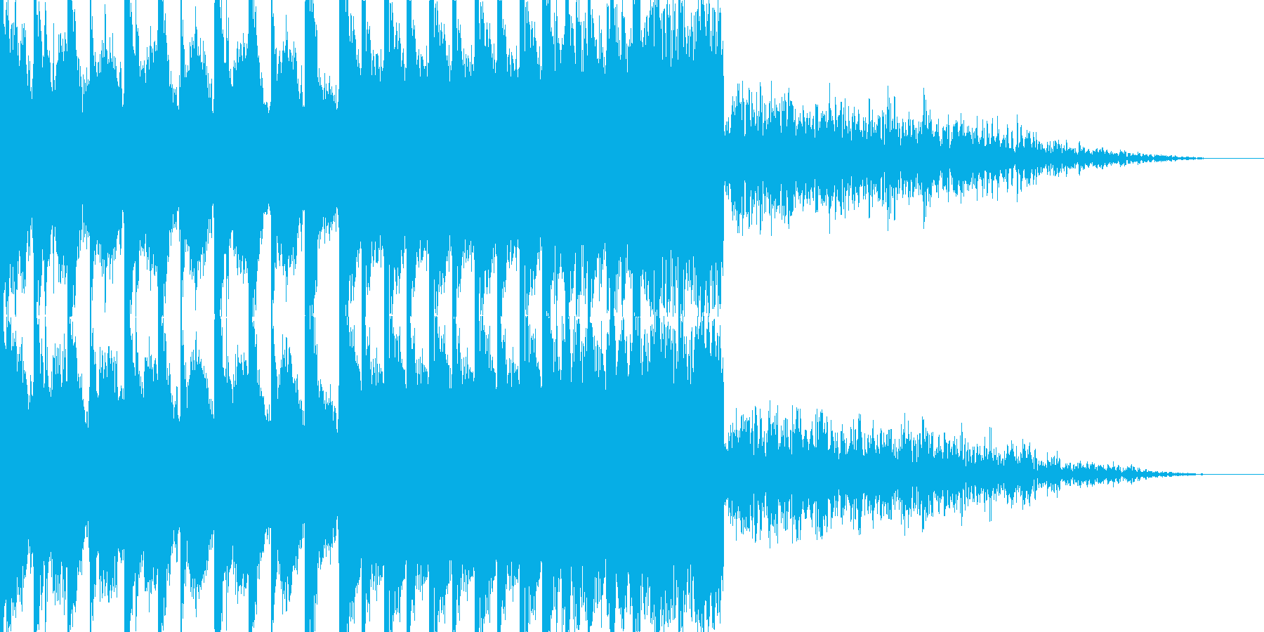 BPM128EDMビルドアップです。の再生済みの波形