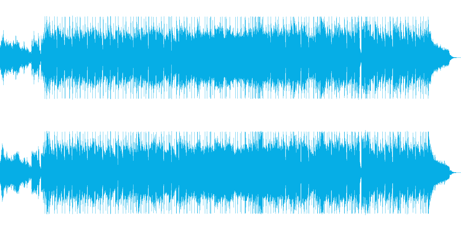 バイオリンの伸びやかなメロディが楽しい曲の再生済みの波形
