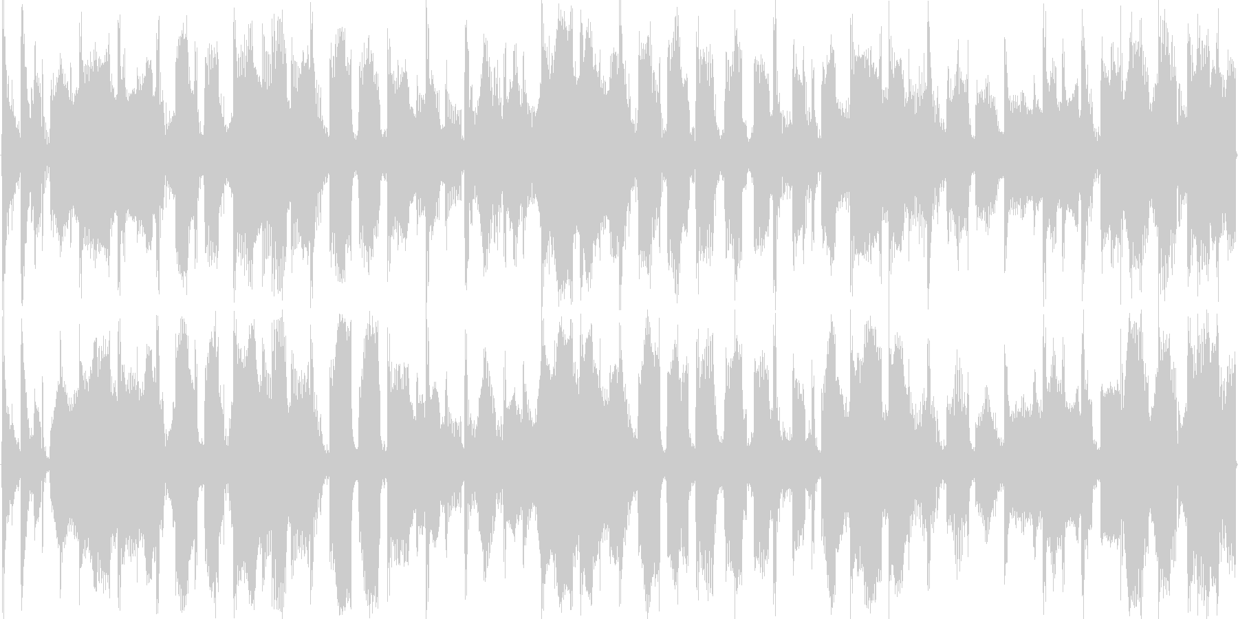 混沌としたリズムを基本にした楽曲です。の未再生の波形