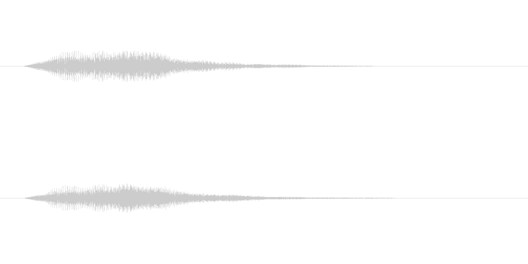 ボタンを押し決定した時の音です の未再生の波形