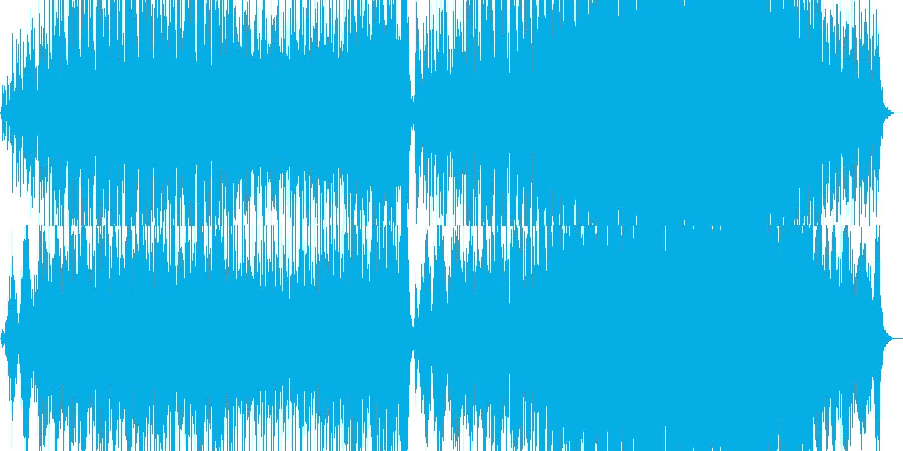落ち着いた、ゆったり雰囲気の電子音楽の再生済みの波形
