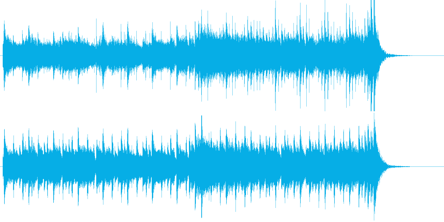 旅のはじまりを彷彿とさせる30秒の楽曲の再生済みの波形