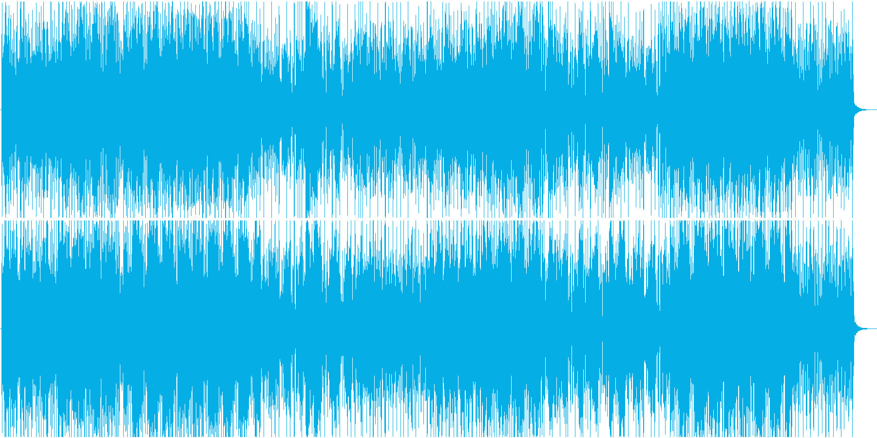 ミステリアスな雰囲気の怪しいシンセ曲の再生済みの波形