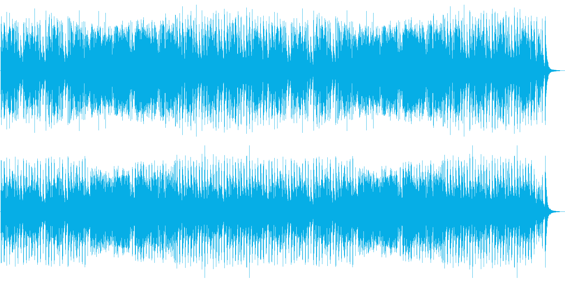 気品のあるクラシック調の楽曲の再生済みの波形