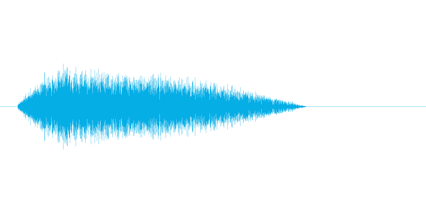 8bitの水音 ザプンの再生済みの波形