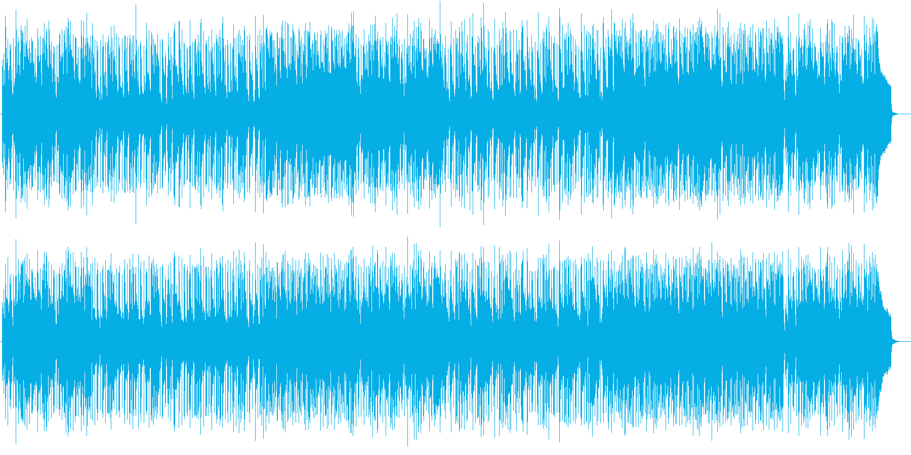 オシャレで可愛い雰囲気のある曲の再生済みの波形