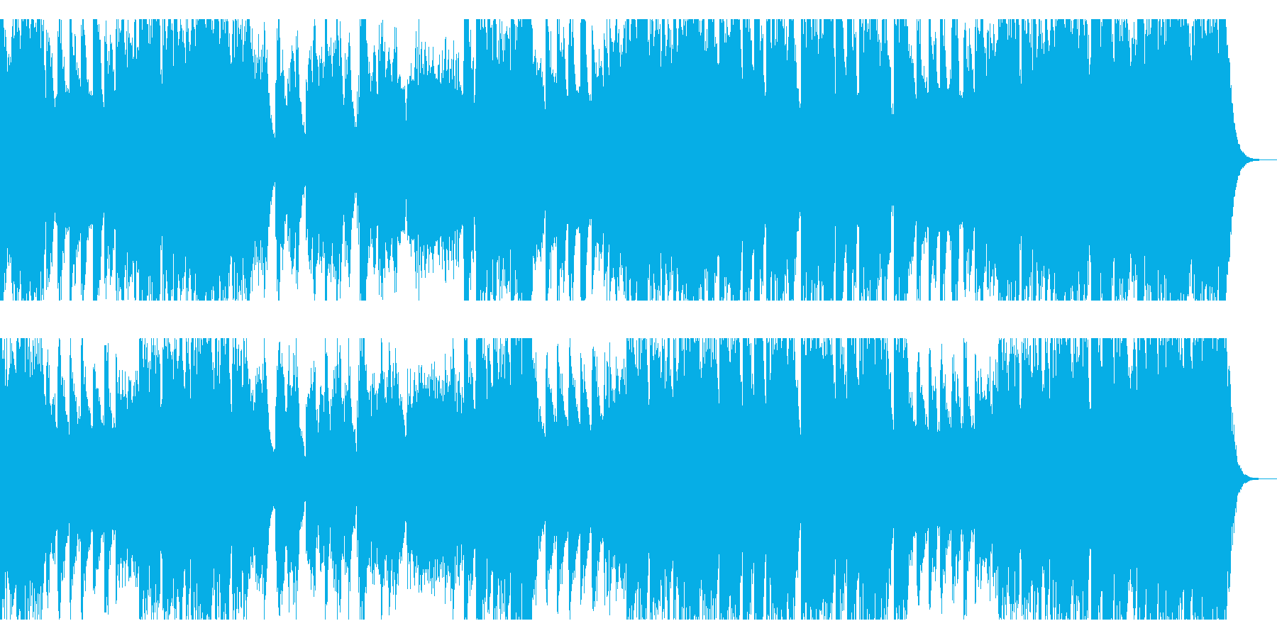 オーケストラ的シンセ音楽の再生済みの波形