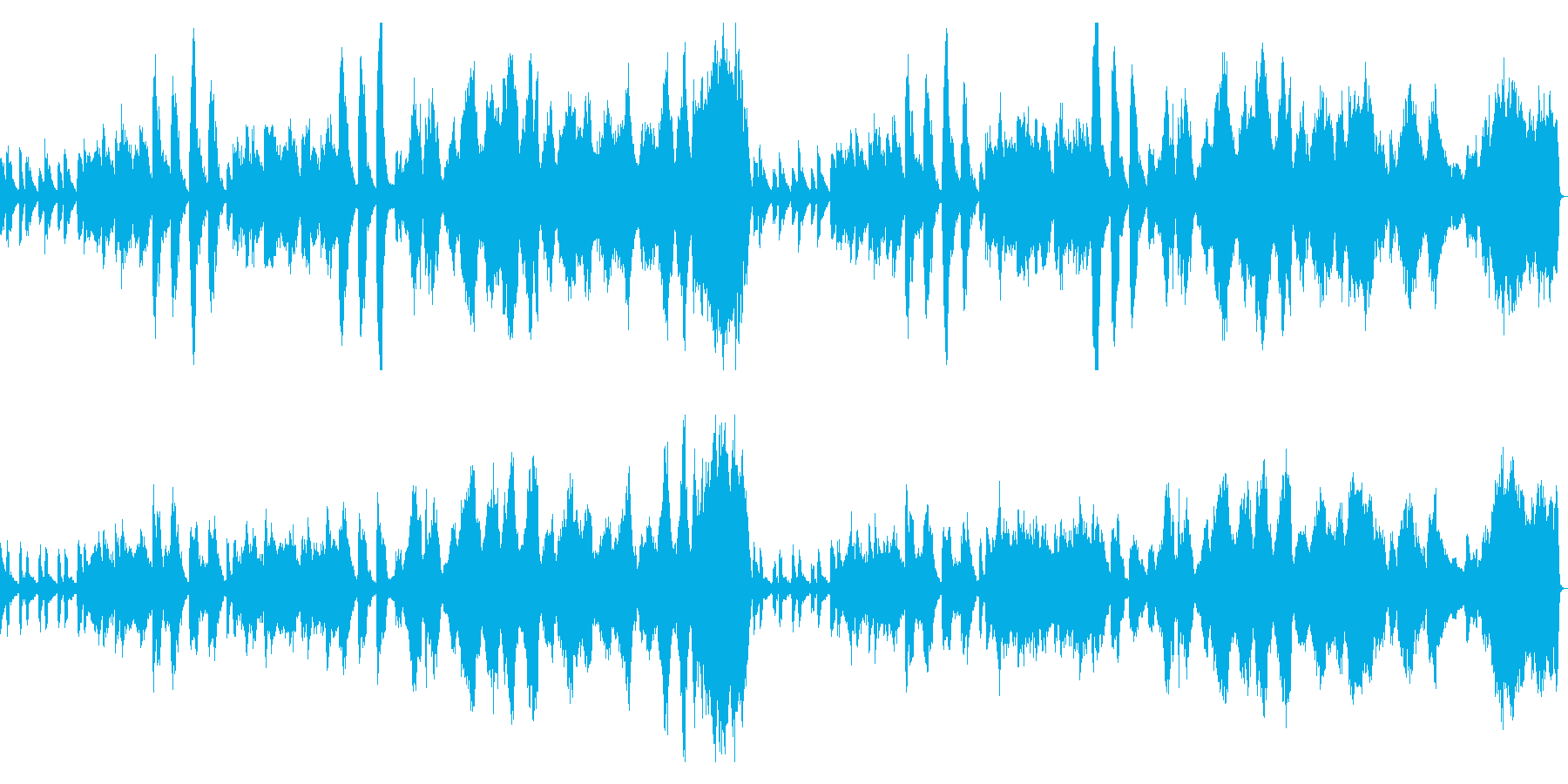 切ないような不思議な曲の再生済みの波形