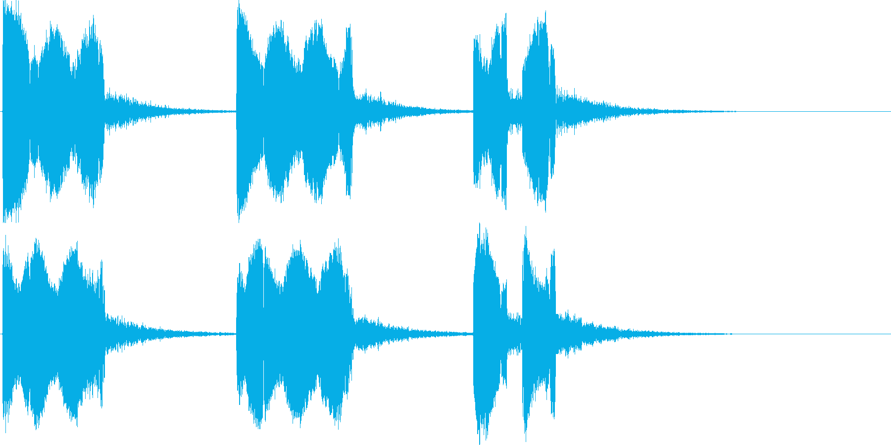 特撮っぽい怪獣の鳴声です(オルガンの音)の再生済みの波形