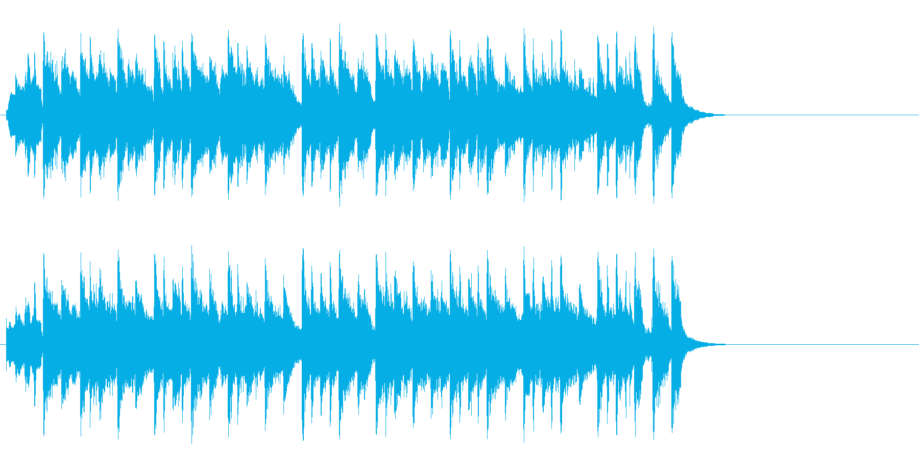 ほのぼのとしたポップ(Aメロ)の再生済みの波形