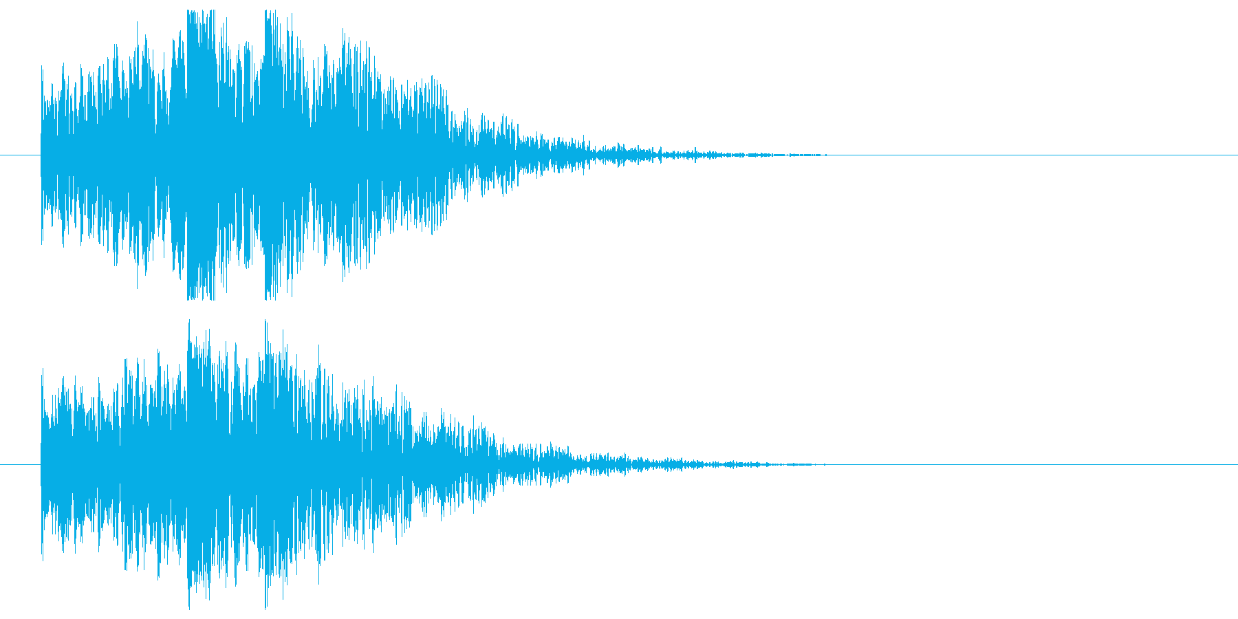低音インパクト_タイトル表示の再生済みの波形