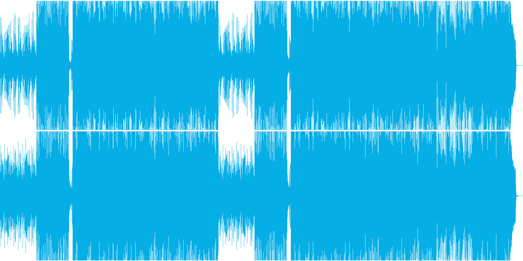 すがすがしいちょっと早めのサンバの再生済みの波形