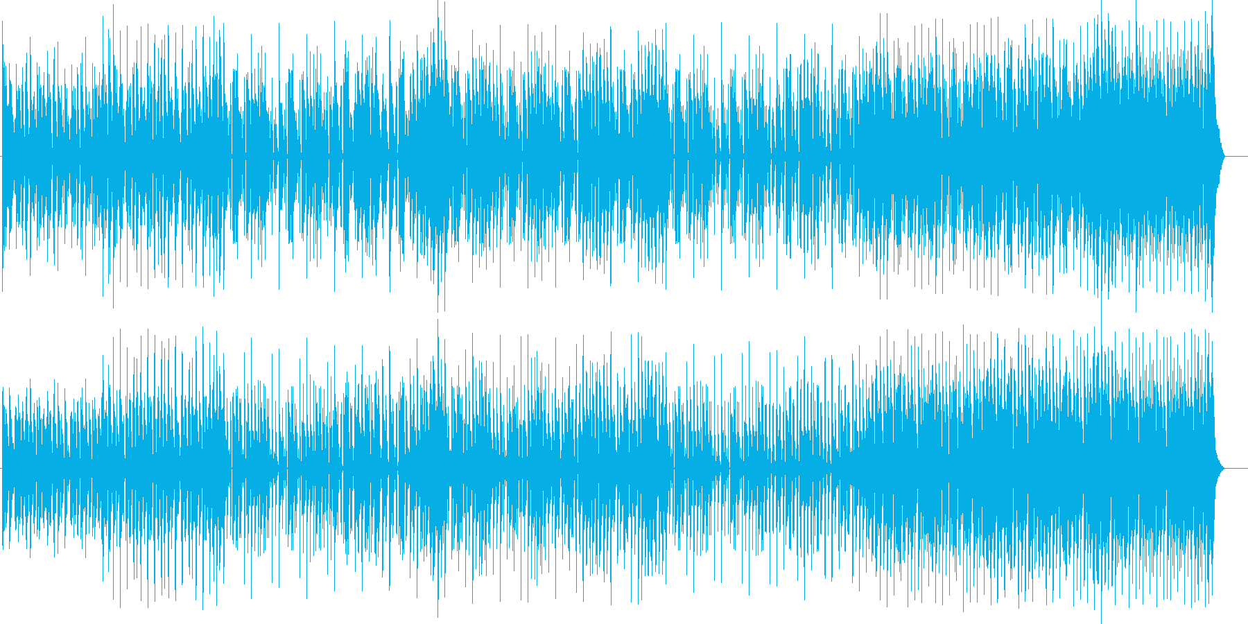懐かしい音色のディスコソングの再生済みの波形
