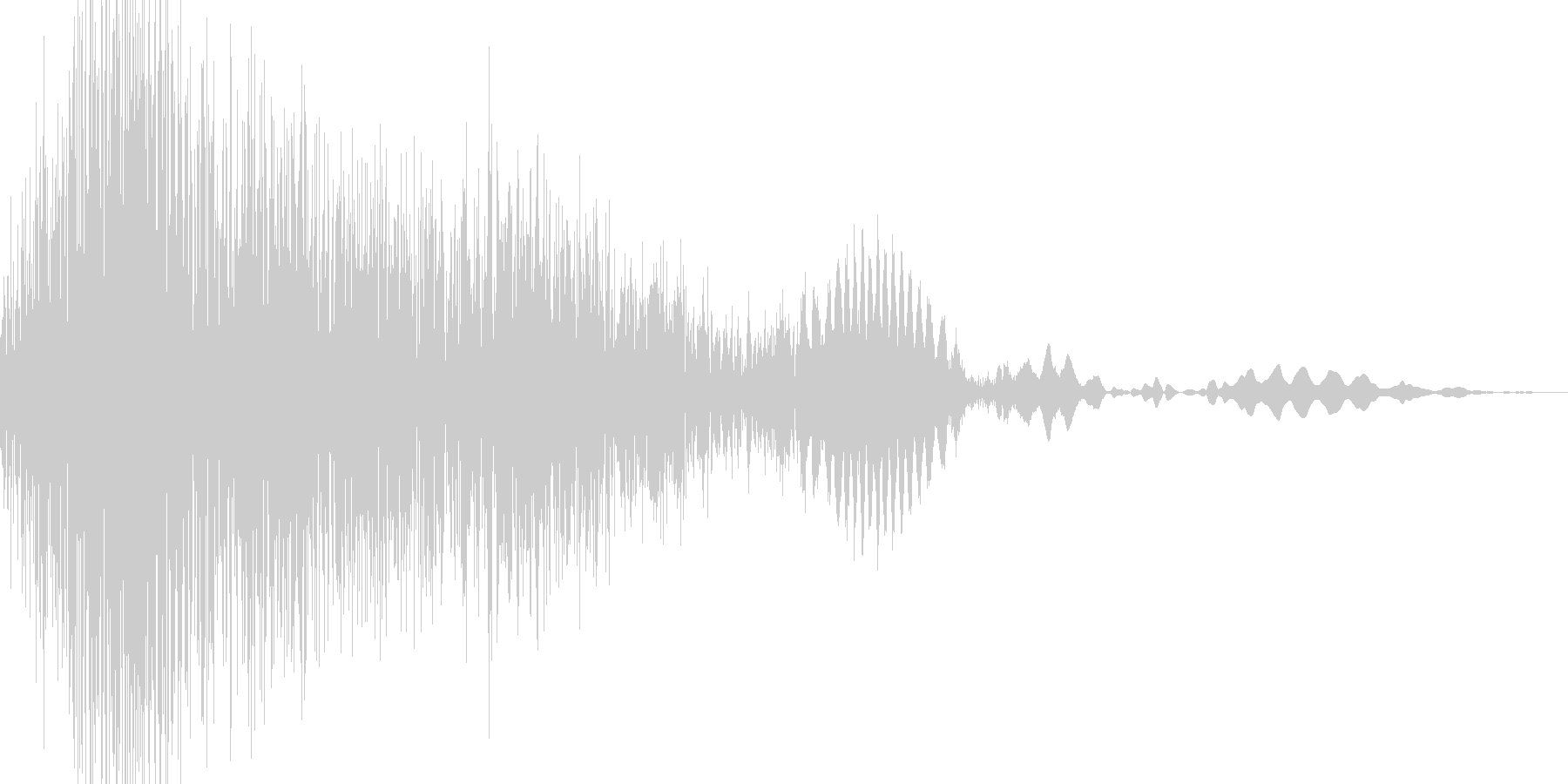 シュバッ!っと切り替わる感じの音ですの未再生の波形