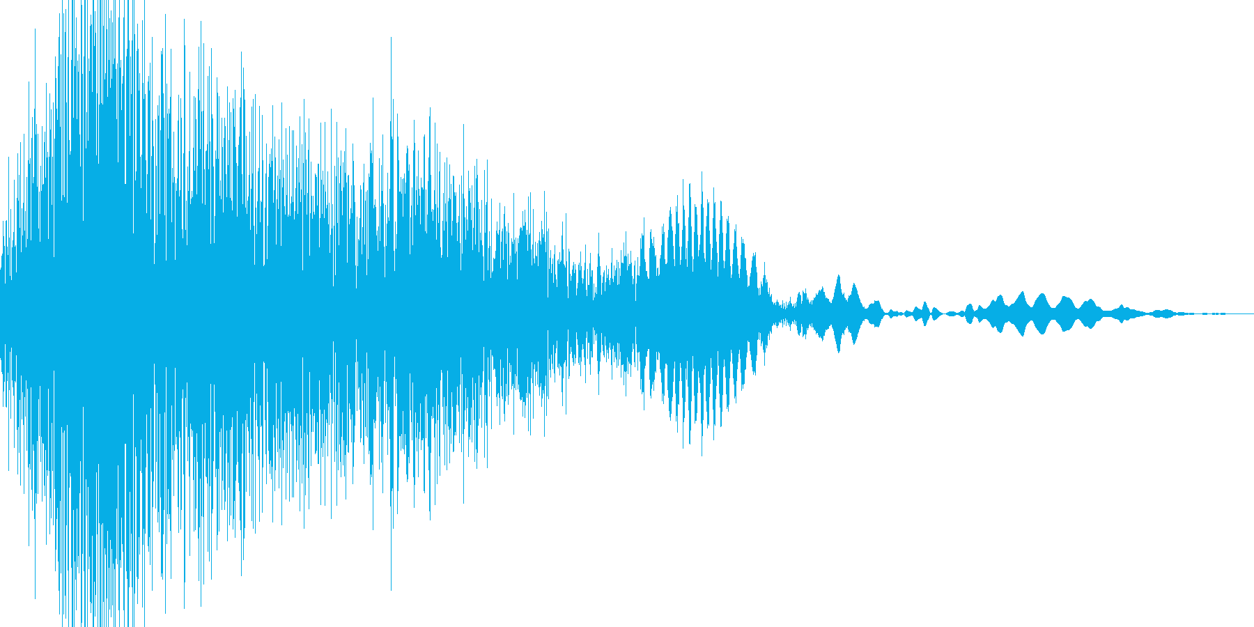 シュバッ!っと切り替わる感じの音ですの再生済みの波形
