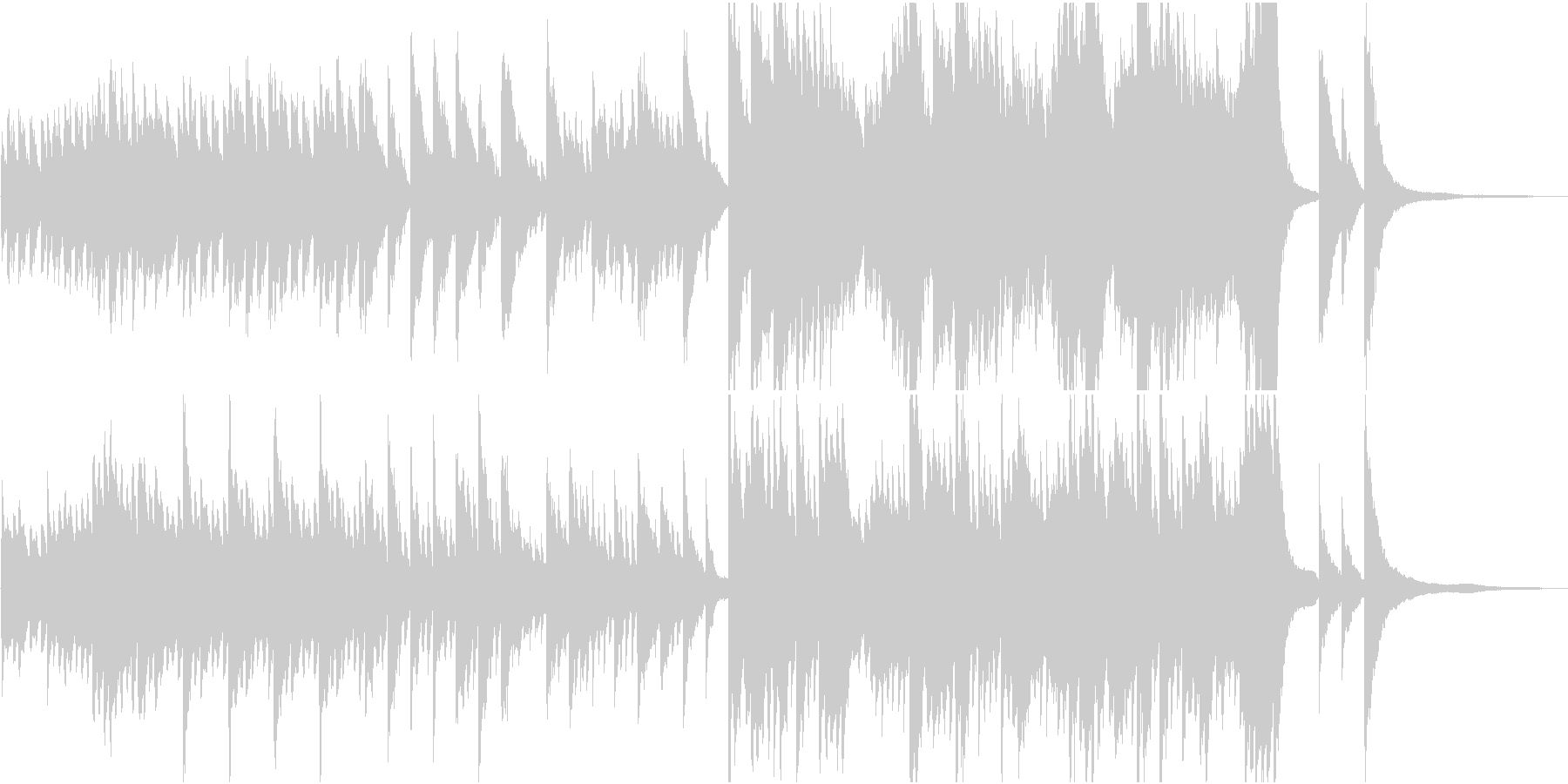 切なく感動的なピアノ曲ですの未再生の波形