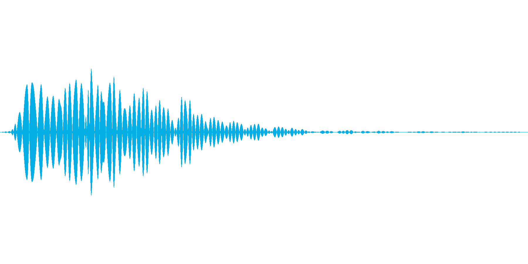 汎用的なタップ音の再生済みの波形