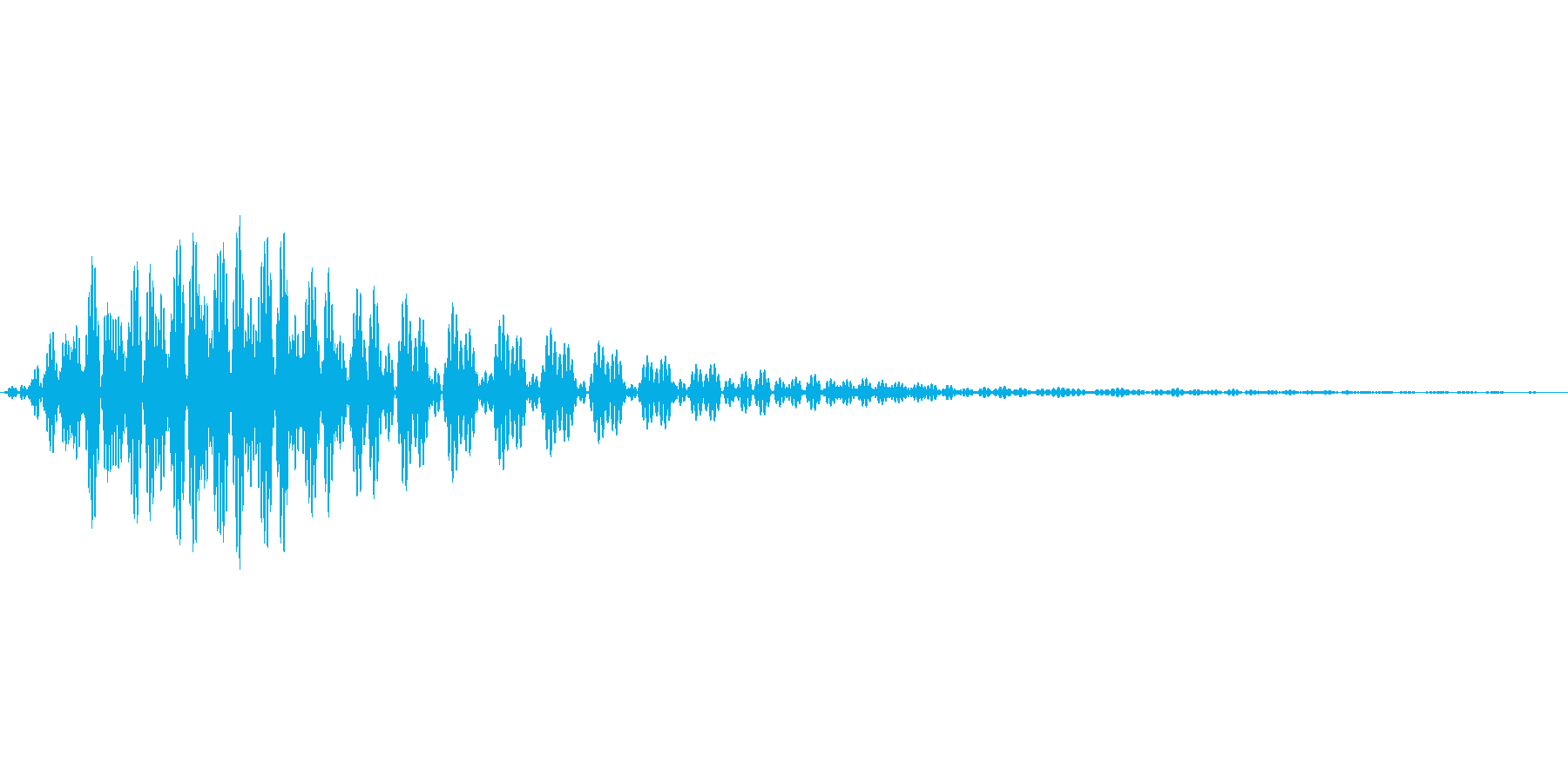 汎用的なシステム音の再生済みの波形