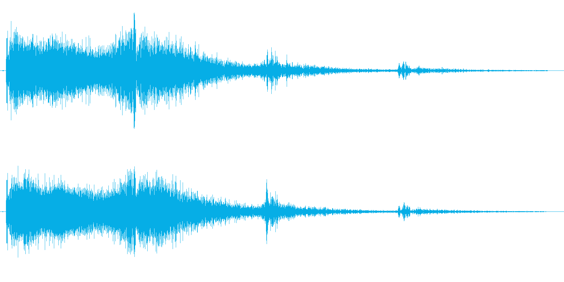 シューン(機械的な発射音)の再生済みの波形