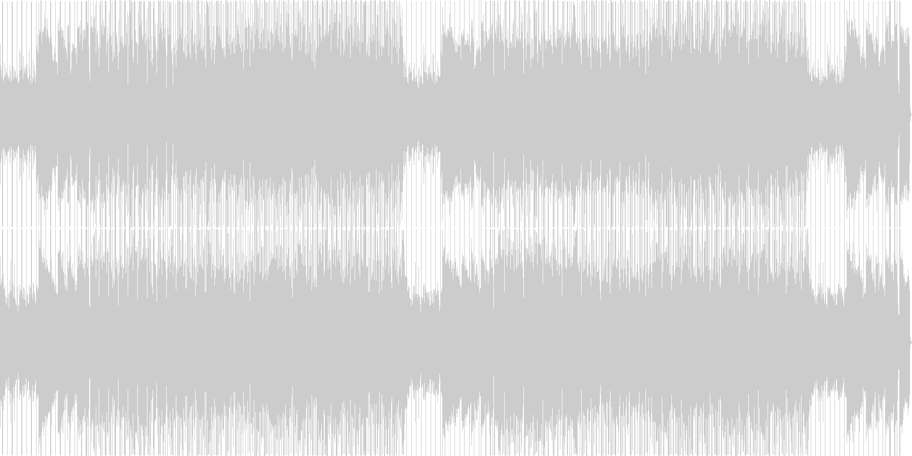 新緑の香りがするさわやかで落ち着く曲の未再生の波形