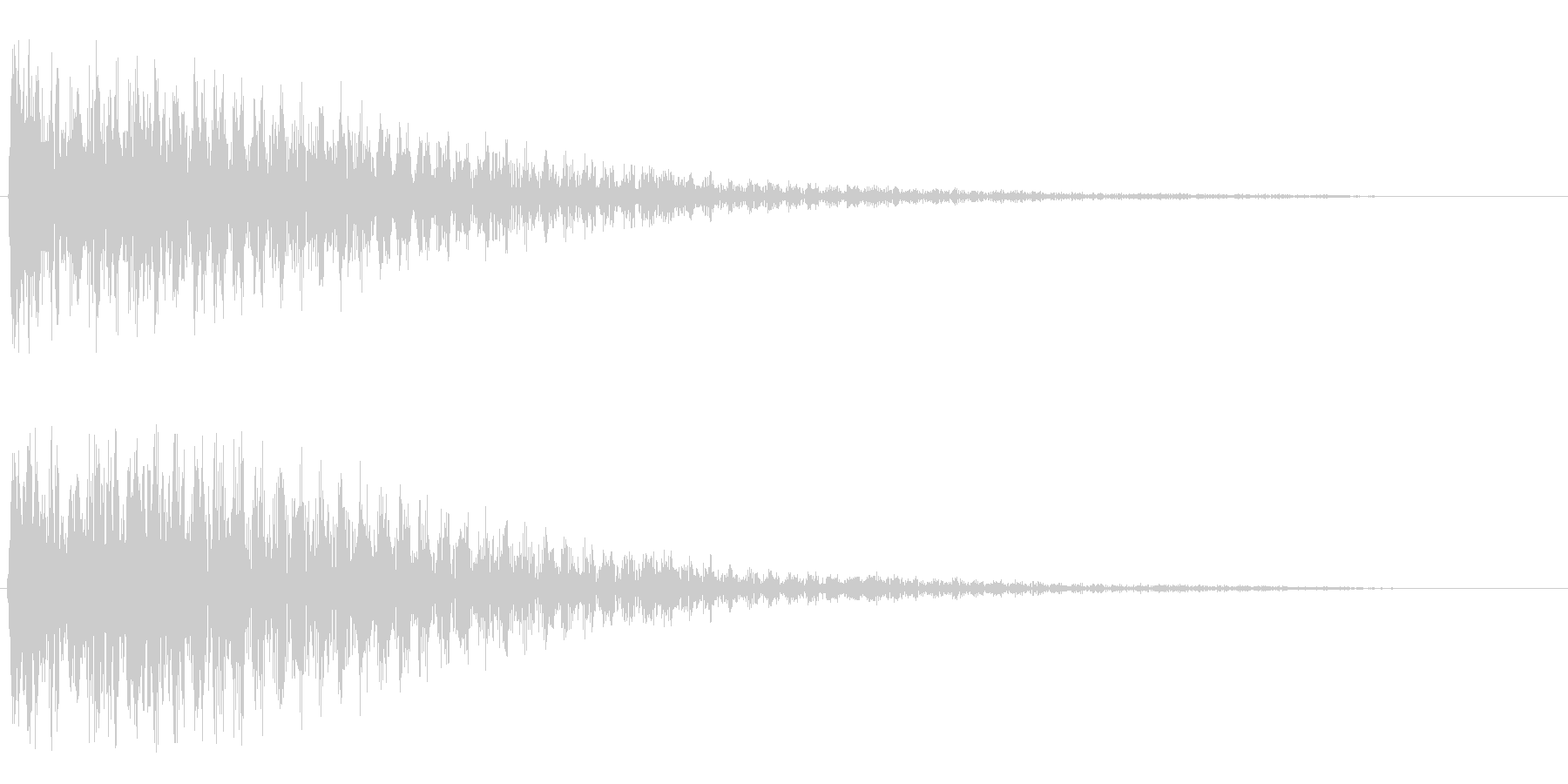 ドワーン(鐘の音色)の未再生の波形