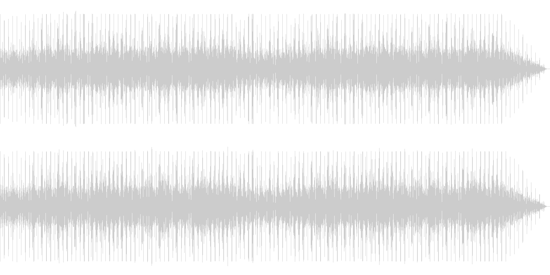 シンプルなボサノヴァ曲の未再生の波形