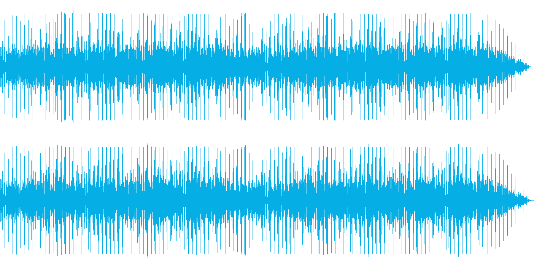 シンプルなボサノヴァ曲の再生済みの波形