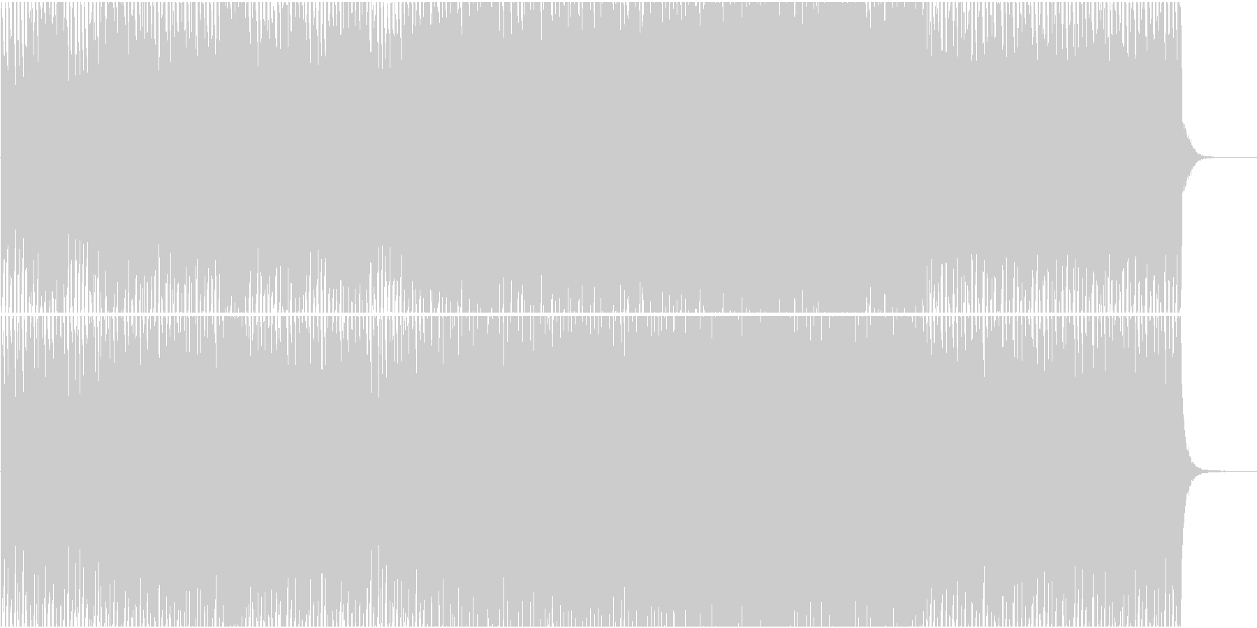 ドキュメンタリー科学番組など(WAV版)の未再生の波形