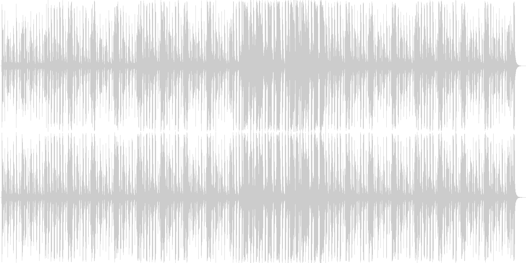 おもちゃの世界のかわいいマーチ・行進曲の未再生の波形